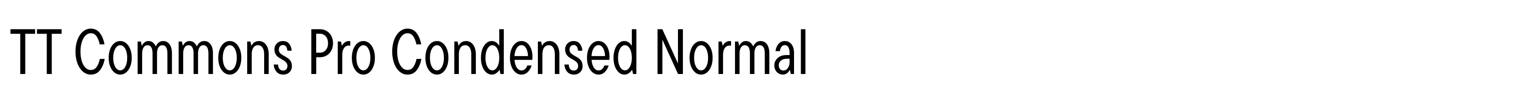 TT Commons Pro Condensed Normal